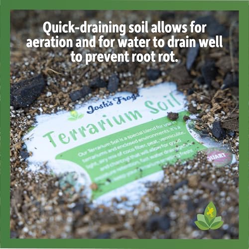 Josh's Frogs Sprig & Stone Terrarium Soil for Open and Closed Terrariums (4 Quart) - size: 4 Quart