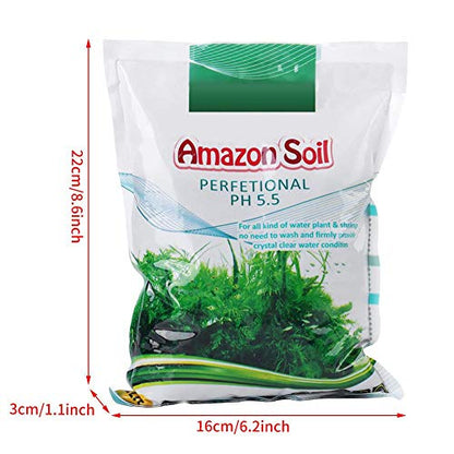 Aquatic Plant Soil, 1000g Aquasoil, Aqua Soil, Aquarium Plant Substrate Fish Bottom Plant Sand Mud for Root Growth of Most Types of Grass