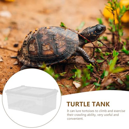 Transparent Portable Reptile Breeding Box with Breathable Holes Clear Insect Enclosure for Lizards Snakes Spiders and Frogs Small Reptile Habitat for Feeding and Observation