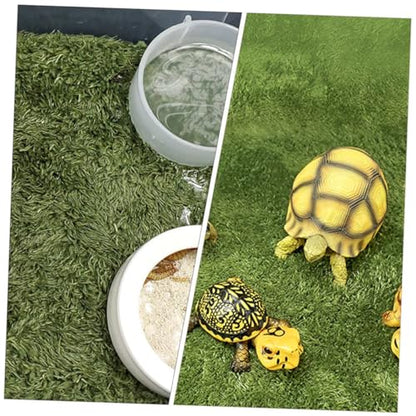 MERRYHAPY Decorative Artificial Lawn for Reptile Enclosure Snake Habitat Accessories Moss Terrarium Pad Lizard Tank Accessories Tortoise Habitat Double-Sided Absorbent Mat