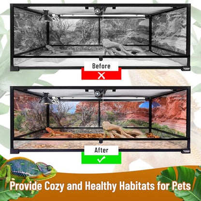Riare 8 Pack Natural Coconut Chip Substrate for Reptiles- Compressed Coconut Husk Reptiles Bedding, Coco Husk Chip Terrarium Substrate for Snakes, Tortoises, Ball Python, Frogs, Bearded Dragon, Lizard - color: 8 pack