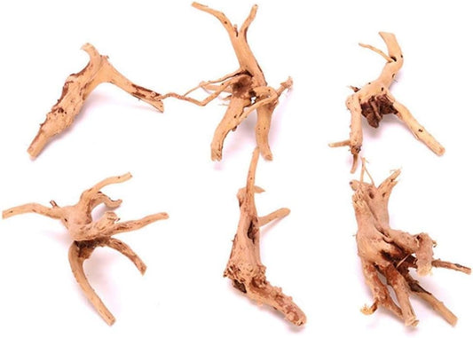 Jowxsx 1Pc Natural Aquarium Driftwood Branches Wood Aquarium Trunk Driftwood Tree Fish Tank Log Decoration Plant Stump, Aquarium Décor Thematic Ornaments Assorted Size (8-10cm)