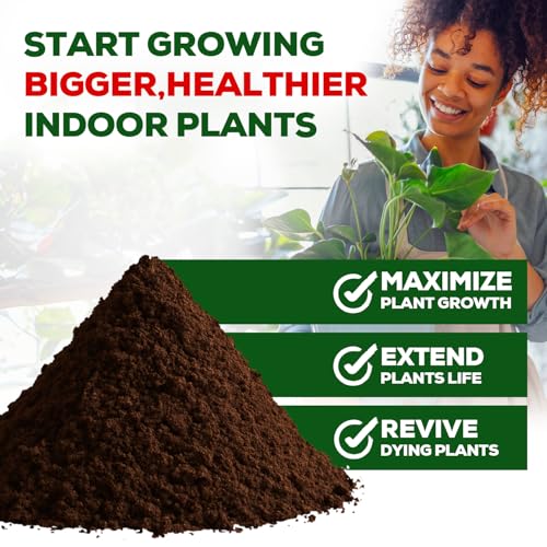 Organic Potting Soil for Indoor Plants. Boost House Plant Growth for Monstera, Fiddle Leaf, Money Tree, Pothos, Snake Plant, Aroid, Flowers, Herbs, Veggies, & More, Smart Grower 3 LB Ready to Plant