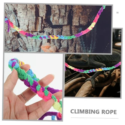 BESPORTBLE 2pcs Crab Climbing Ropes Natural Cotton Reptile Vines for Habitat Decoration Lightweight Climbing Toy for Lizards Geckos Snakes for Terrarium Enrichment
