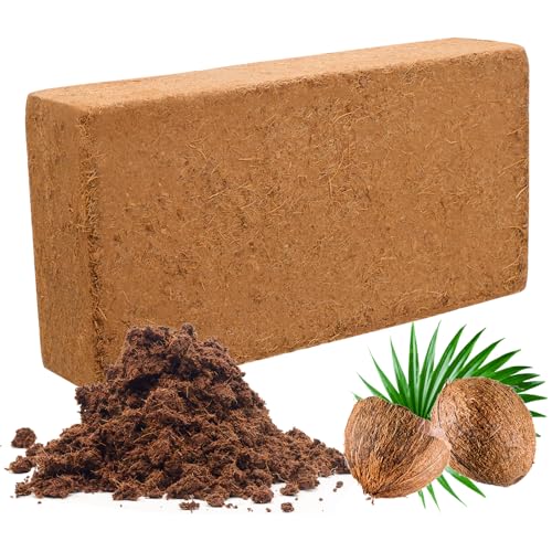 1 Pack Premium Coco Coir Bricks, Coco Coir for Plants, Coconut Fiber Substrate with Low pH & EC, Organic Coconut Fiber for Indoor & Outdoor Gardening and Potting Mix