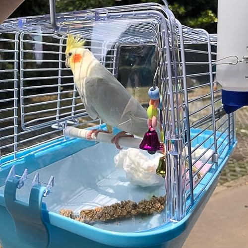 ZIQON 100 Pcs Bird Cage Liner Papers Big Size Cage Paper Liners Disposable Cage Paper Liners Precut Absorbent Cushion Pad Mat Accessories for Pet Bird Parrot - size: 12.5*20.5