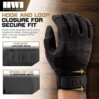 HWI Gear HPG100 Puncture Pro Duty Glove Cut-Resistant, Hypodermic Needle Protective, Touchscreen Capable - size: 3X-Large