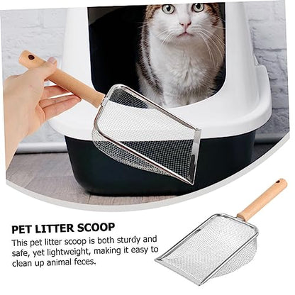 Abaodam Reptile Litter Scoop with Handle Fine Mesh Sifting Tool for Easy Cleaning of Reptile Waste for Reptile Owners