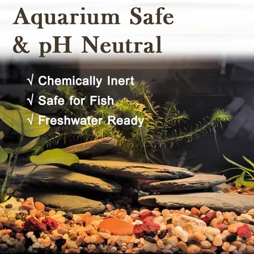 Natural Stream Stones 15-18pcs Large Aquarium Rocks 30lb Turtle Basking Platform & Reptile Slate Stones for Fish Tank & Habitat Decor(2-11 Inches) - size: 30lb(15-18pcs)