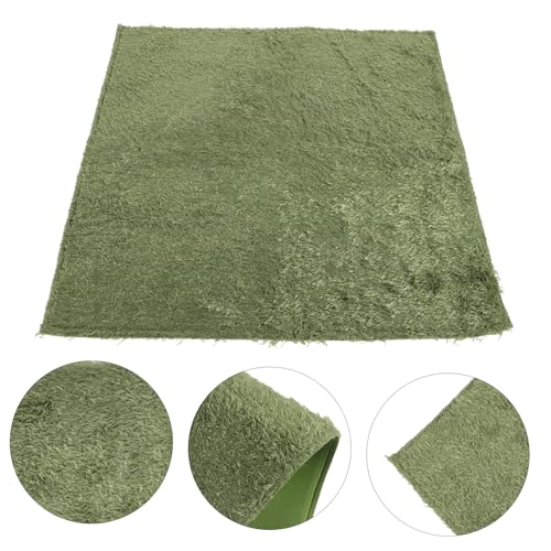 VANZACK Reptile Carpet Mat for Terrarium Washable Imitation Grass Bedding for Snakes Turtles Lizards Tortoises Safe Substrate Liner for Clean Habitats