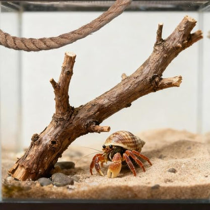 1 Pack 25.6" Hermit Crab Climbing Toys Hanging Hermit Crab Rope Ladder Reptile Tank Terrarium Accessories Reptile Vines Toys Habitat Decor for Leopard Gecko Lizards Frog Snake