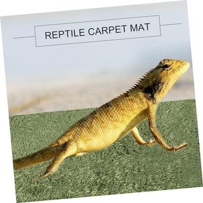 2pcs Turtle Terrarium Liner Reptile Carpet Mat Moss Bedding Soft Comfortable Washable Reusable Lizard Supplies