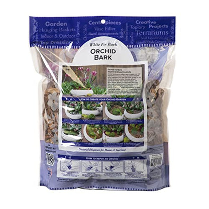 SuperMoss (23114) Orchid Potting Bark,Natural,4 quarts,(Pack of 8) - size: 200 Cu. In., style: Natural