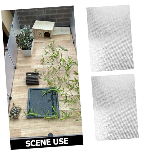 ORFOFE 2pcs Reptile Heating Pad Waterproof Reflective Heat Mat for Terrarium Use with 38w Power Suitable for Snake Gecko Frog Turtle Pet Winter Warmth