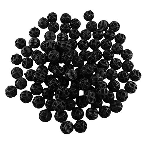 100pcs Bio Balls Filter Media with Sponge Aquarium Filter Media Tank Bio Balls, for Fish Tank, Aquarium, Pond Filter Media