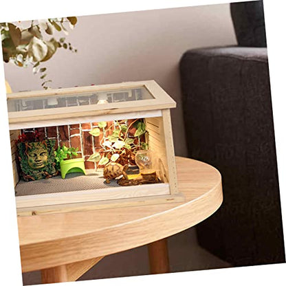 Toddmomy Waterproof Moisture-Proof Reptile Cage Mat 3-in-1 Turtle Lizard Carpet Substrate Liner for Terrarium for Snakes Bearded Dragons and Tortoises