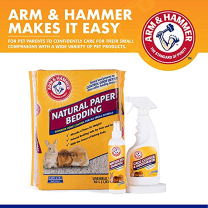Arm & Hammer Super Absorbent Cage Liners for Guinea Pigs, Hamsters, Rabbits & Small Animals, Odor Control Cage Tray Liners for Wire or Mesh Grate Cages, Trim to Fit, 7 Count - size: 7 Count (Pack of 1)