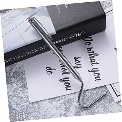 ABOOFAN 3pcs Stainless Steel Snake Hook Retractable Snake Tool for Reptile Pet Supplies Long Hooks for Hanging