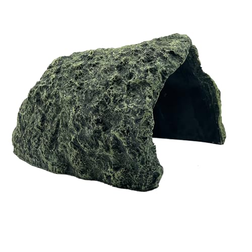Extra Large Reptile Hides and Caves Simulation Rock Reptile Hideout Terrarium Habitat Décor for Bearded Dragon Lizards Ball Python Snakes Turtle Large Reptiles Amphibians