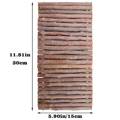 Hermit Crab Climbing Toys, Wooden Hermit Crab Hideout, Reptile Tank Habitat Decor, Bendable Ladder Bridge Tunnel Toys for Lizard Chameleon Hamster Rats Chinchilla Guinea Pig Rabbit Bearded Dragon - style: 11.8×5.9 Inches