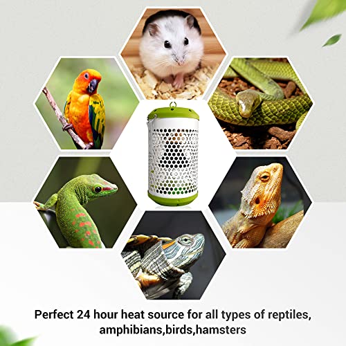 SYSAI Heat Lamp for Reptiles 100W with Thermostat, Chew Proof Cord for Ultimate Safety, Creates a Cozy Warm Haven for Your Beloved Bearded Dragon, Snake, Turtle & Amphibians