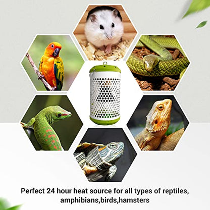 SYSAI Heat Lamp for Reptiles 100W with Thermostat, Chew Proof Cord for Ultimate Safety, Creates a Cozy Warm Haven for Your Beloved Bearded Dragon, Snake, Turtle & Amphibians