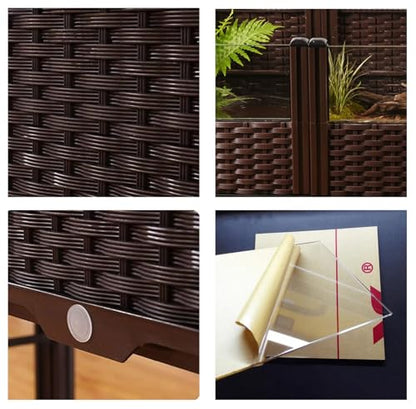 Tortoise Habitat & Reptile Enclosure – Indoor/Outdoor Turtle House with Leakproof Tray – Ideal for Pet Tortoises, Turtles & Amphibians – Breeding Box for Reptiles & Small Animals