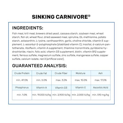 Hikari Sinking Carnivore Pellets for Pets, 2.61-Ounce - size: 2.61 Ounce (Pack of 1)
