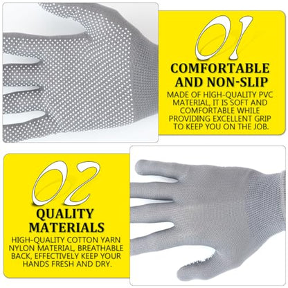 Anti-Bite Gloves, Pet Chewing Protective Handling Gloves for Bird & Parrot - color: Gray 2pair