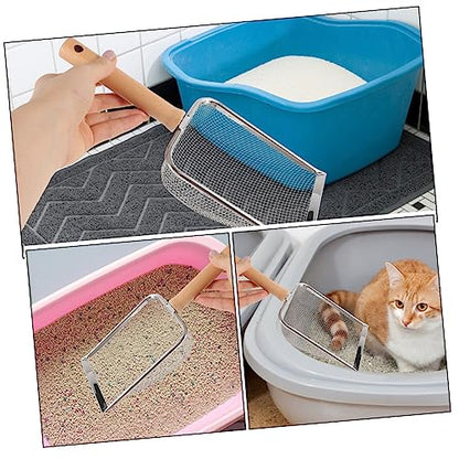COLLBATH Reptile Litter Scoop Handle Shovel for Easy Cleaning of Reptile Litter Fine Mesh Design for Efficient Waste Removal