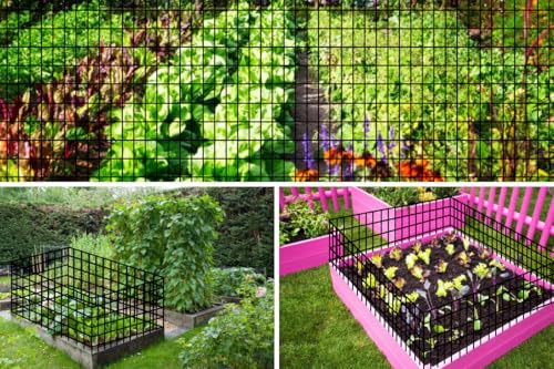 Hardware Cloth for Chicken Wire Fencing of Chicken Coop-2x3in Mesh AWG 16 Gauge 36in x 50ft Black PVC Coated Welded Wire Mesh Roll-Chicken Runs, Rabbit Hutches, Deer Barriers, Garden Mesh - color: Black, size: 2'' x 3'' 36 x 50' (AWG 16Ga)