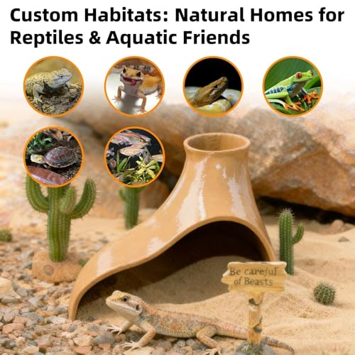 Reptile Underground Corner Cave Viewing Hide Lizard Hognose Leopard Snake Gecko Hideout Habitat Tank Enrichment Reptile Decoration Accessories Toys Ornaments Supplies