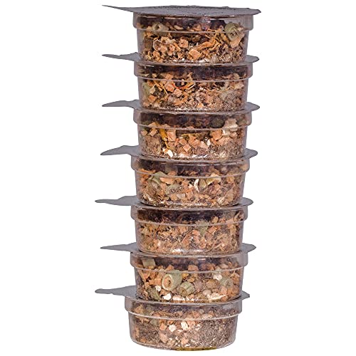 Healthy Herp Bearded Dragon Food Instant Meal for Reptiles - Nutritious Bearded Dragon Accessories, Bearded Dragon Food - Made in USA - for Box Turtles, Lizards, Tortoises - 7 x 0.2 oz (5.7g) Cups - size: 0.2 Ounce (Pack of 7), style: 7-Pack Cups