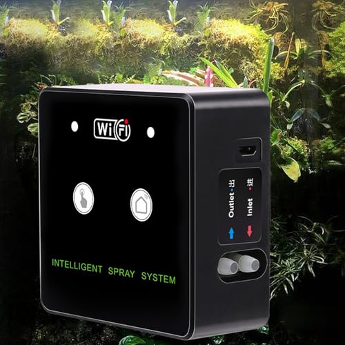 Rainforest Terrarium Timed Fogging System, Reptile Humidifier with WiFi Smart Spray Kit, 360 Rotatable Nozzle with Remote APP Control, Ideal for Automatic Terrarium Misting, 10m (10m 3 - size: 10m 3 nozzles