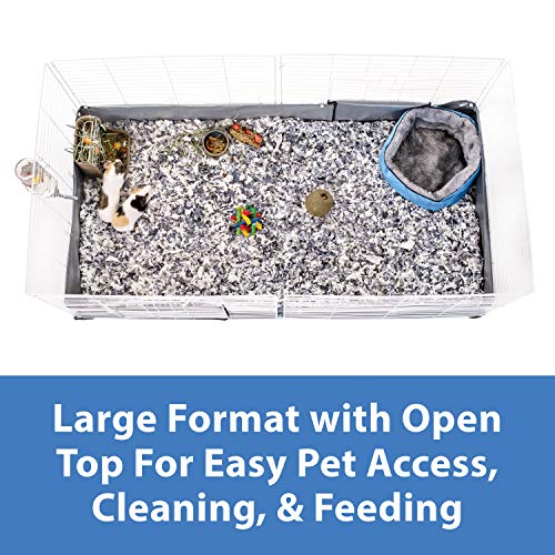 Kaytee Open Living Pet Rabbit or Guinea Pig Habitat, 48" x 24" - size: 48.0"L x 24.0"W x 19.0"H