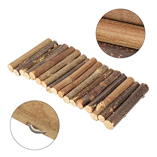 Hamster Bridge Rat Ladder Wooden Bridge Toy for Small Animals, Reptile Wooden Bridge Hamster Toys Wood Bendable Ladder Rat Rodents Bridge Small Pet Chew Toy