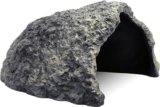 Oversize Resin Rock hides and Caves are Perfect for Oversized Reptiles, Creating a Natural Habitat in Reptile Aquariums. Ideal for Bearded Dragons, Snakes, Tortoises, and Other Terrarium Reptiles