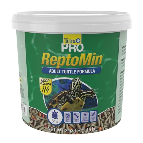 Tetra ReptoMin Pro Sticks Adult Turtle Formula Daily Diet for Aquatic Turtles, 2.54 Pounds - size: 2.53 Pound (Pack of 1), style: Adult Turtle