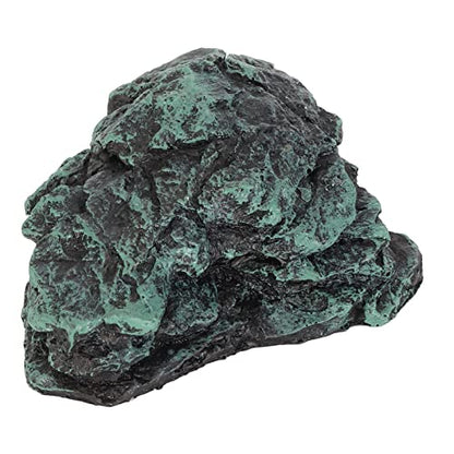 Reptile Rock Hide Cave Resin 8.5x8x4cm for Small Lizards Turtles, Natural Simulation Shelter for Crab Amphibian, 3.3x3.1x1.6in Terrarium Tank Decor