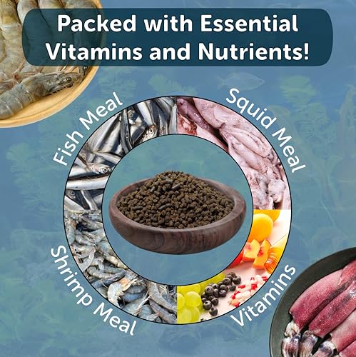 Axolotl Food, 1/8" Soft Moist Sinking Pellets, Rangen's Salmon Meal Pellets for Small Axolotl. Also Shrimp, Snails, Crabs, Bottom Fish, All Tropical Fish...11oz Small Jar