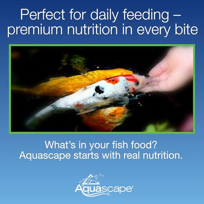Aquascape Premium Staple Pond and Koi Fish Food, Mixed Pellet Size, 2.2-Pounds - size: 2.2 Pound (Pack of 1)
