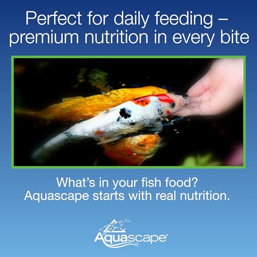 Aquascape Premium Staple Fish Food Pellets for Small to Medium Pond Fish, Small Pellet, 1.1 Pounds | 98867 - size: 1.1 Pound (Pack of 1), style: Medium Pellet