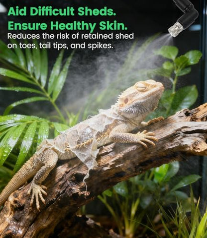 Reptile Mister System with Timer, 360°Adjustable Misting Nozzles, DIY Misting System for Amphibians, and Rainforest Plants