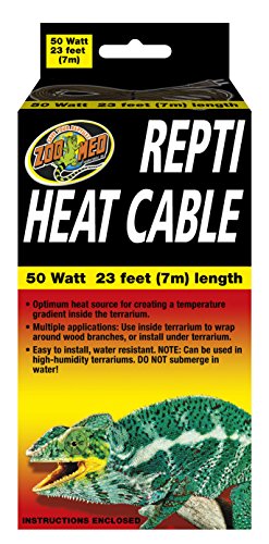 Zoo Med Reptile Heat Cable 50 Watts, 23 feet