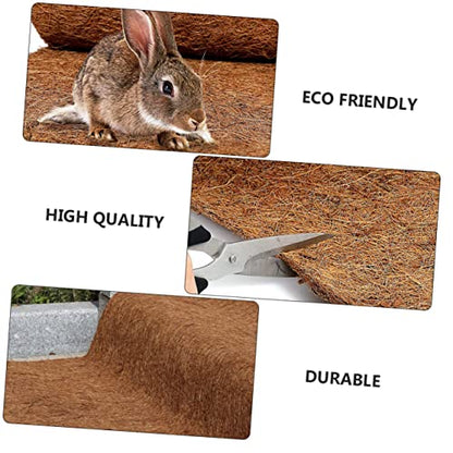 FRCOLOR Natural Reptile Carpet Mat Non-Slip Coconut Fiber Liner for Terrarium Reptile Climb Mat Durable Moisture Retaining Safe for Lizards Snakes and Turtles