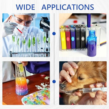 30 Pack 1ml Syringe for Liquid, Plastic Syringes without Needle, Sterile & Individually Wrapped, 1cc Small Syringe for Scientific Labs, Colostrum Collect, Pet Feeding, Oral, No Needle - style: 1ML