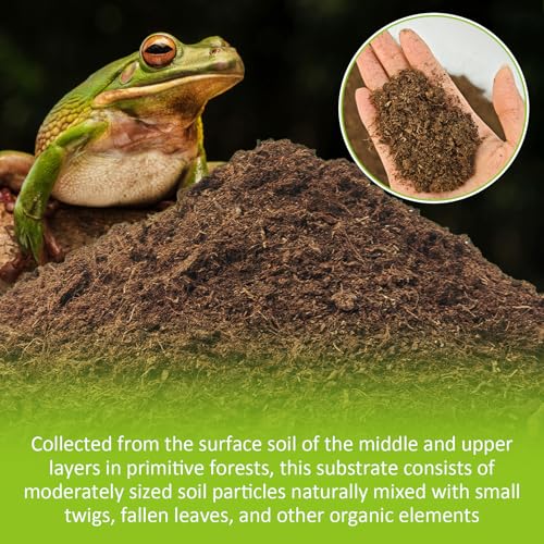 VCEPJH Snake Climbing Branch, 2Pcs Reptile Wood Natural Cork Log and Reptile Soil Substrate Burrowing Tortoise Bedding for Snake Tarantula Gecko Lizard Spidey Frog Hermit Crab