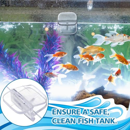 Chunful 12 Pcs Aquarium Lid Clips Rimless Fish Tank Top Cover Rim Lid Support Holder Clip Clear PC Aquarium Hoods Clamps for 1/8" to 3/16" Glass