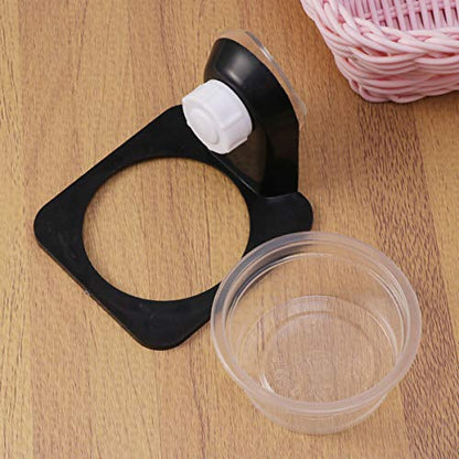 Hemobllo 4pcs Reptile Food Bowl Durable Black Feeding Dish for Lizards Geckos Iguanas More Space Saving Pet Accessories for Tanks Boxes - size: 4 Pcs