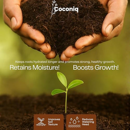 Coco Coir Block 4 Blocks (40 Pounds) - Large Compressed Coconut Fiber Brick for Potting, Gardening, Planting, Seed Starting, Indoor & Outdoor Plants - color: Block (40 lbs)